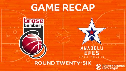 EuroLeague 2017-18 Highlights Regular Season Round 26 video: Bamberg 88-79 Efes