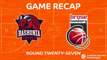 EuroLeague 2017-18 Highlights Regular Season Round 27 video: Baskonia 103-79 Bamberg