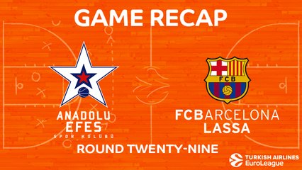 EuroLeague 2017-18 Highlights Regular Season Round 29 video: Efes 83-107 Barcelona