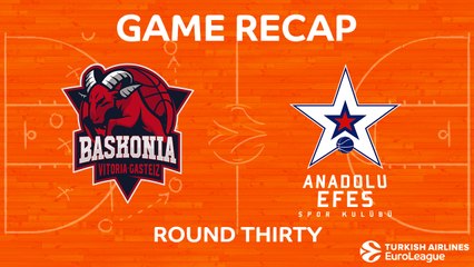 EuroLeague 2017-18 Highlights Regular Season Round 30 video: Baskonia 79-81 Efes