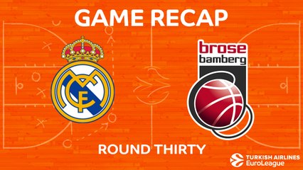 EuroLeague 2017-18 Highlights Regular Season Round 30 video: Madrid 106-86 Bamberg