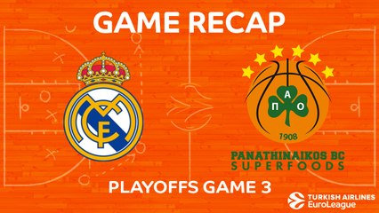 EuroLeague 2017-18 Highlights Playoffs Game 3 video: Madrid 81-74 Panathinaikos