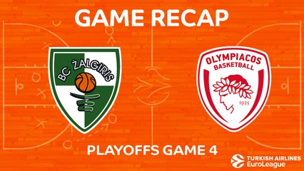 EuroLeague 2017-18 Highlights Playoffs Game 4: Zalgiris 101-91 Olympiacos