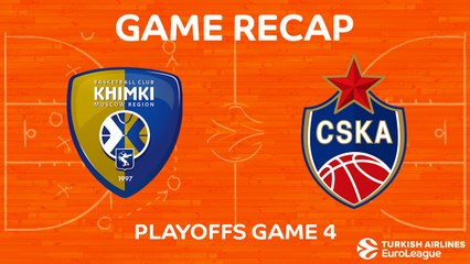 EuroLeague 2017-18 Highlights Playoffs Game 4 video: Khimki 88-89 CSKA