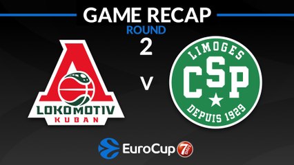 7Days EuroCup Highlights Regular Season, Round 2: Lokomotiv 82-64 Limoges