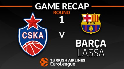 EuroLeague 2018-19 Highlights Regular Season Round 1 video: CSKA 95-75 Barcelona