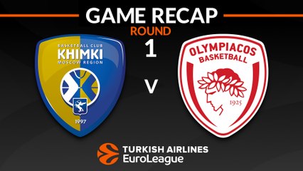 EuroLeague 2018-19 Highlights Regular Season Round 1 video: Khimki 66-87 Olympiacos