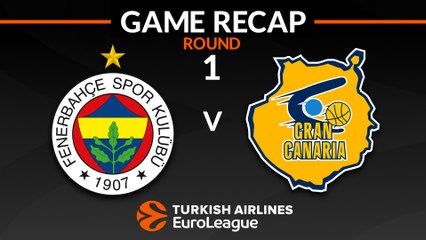 EuroLeague 2018-19 Highlights Regular Season Round 1 video: Fenerbahce 97-72 Gran Canaria