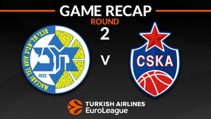 EuroLeague 2018-19 Highlights Regular Season Round 2 video: Maccabi 86-89 CSKA 