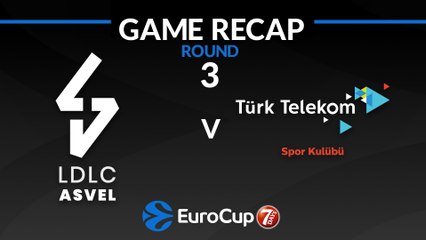 7Days EuroCup Highlights Regular Season, Round 3: ASVEL 84-63 Turk Telekom