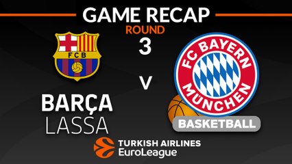 EuroLeague 2018-19 Highlights Regular Season Round 3 video: Barcelona 83-73 Bayern