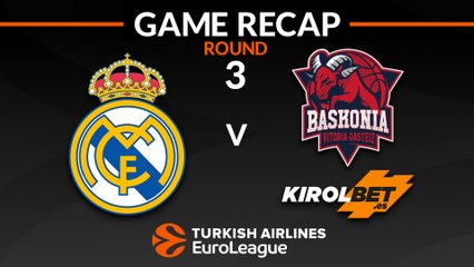 EuroLeague 2018-19 Highlights Regular Season Round 3 video: Madrid 97-79 Baskonia