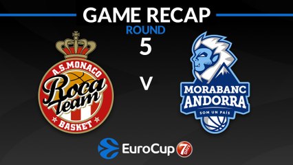 7Days EuroCup Highlights Regular Season, Round 5: Monaco 81-73 Andorra