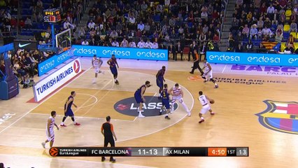 EuroLeague 2018-19 Highlights Regular Season Round 9 video: Barcelona 90-80 AX Milan