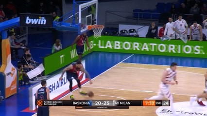 EuroLeague 2018-19 Highlights Regular Season Round 19 video: Baskonia 80-75 AX Milan