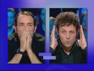 Jean Dujardin face  Stphane Guillon