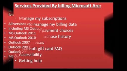 Microsoft Online Service Billing |Call @ +1-855-785-2511 |  MSN Billing Num