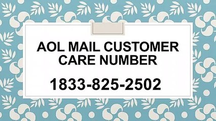 AOL Mail Customer Care Number #$@ 1833={825}=2502