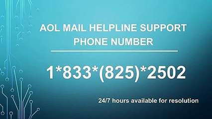 AOL Mail Helpline Phone Number â˜Ž 1~833~825~2502