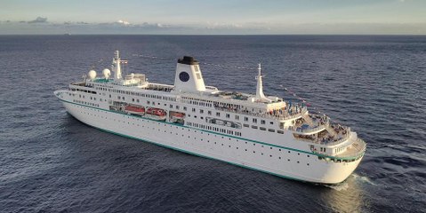 The story of Mv World Odyssey, the university at sea and on the move that hosts over 800 students
