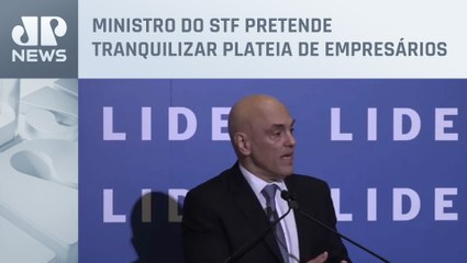 Alexandre de Moraes discursa para autoridades no Lide Brazil Conference
