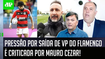 ‘Chega, né? Isso é…’: Mauro Cezar critica pressão por demissão de Vítor Pereira no Flamengo!