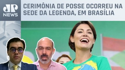 Michelle Bolsonaro assume a presidência nacional do PL Mulher; Schelp e Vilela comentam