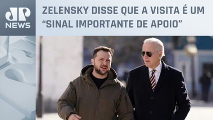 Biden faz visita surpresa a Kiev e se encontra com Zelensky dias antes de guerra completar um ano