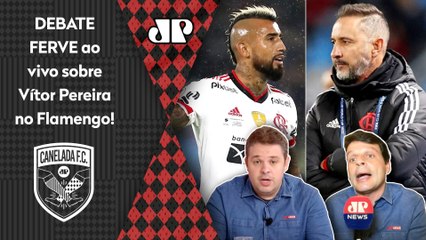 Discussão esquentou ao vivo: ‘Não venha me falar que o Vítor Pereira no Flamengo…’; debate ferve