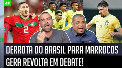 ‘É uma palhaçada, só pode ser sacanagem a seleção brasileira…’: Derrota para Marrocos é detonada