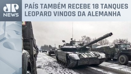 Ministro da Ucrânia divulga vídeo de novos tanques britânicos