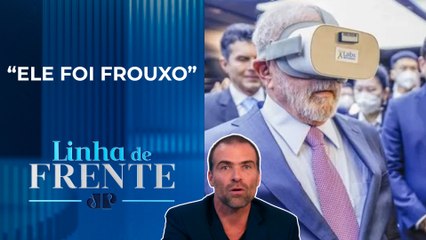 Lula apaga foto com óculos de realidade virtual de marca chinesa