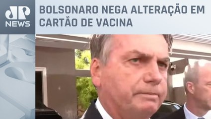 Antes de ir à PF, Bolsonaro diz que não foi vacinado: “Foi uma decisão pessoal minha”