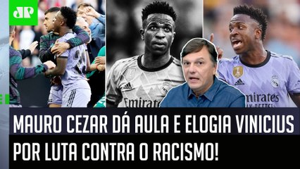 ‘O Vinicius Júnior passou a ser um símbolo da luta contra o racismo, isso é…’; Mauro Cezar dá aula
