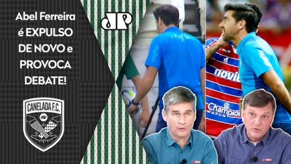 ‘É impressionante, uma coisa absurda’; Abel reclama da arbitragem e é expulso no Palmeiras