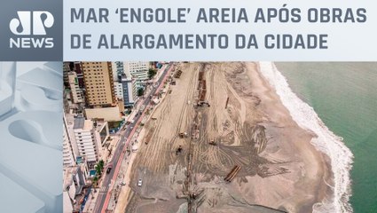 Praia perde 70 metros de extensão em dois anos em Santa Catarina