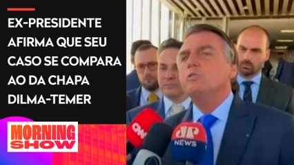 Bolsonaro fala sobre julgamento do TSE marcado para amanhã