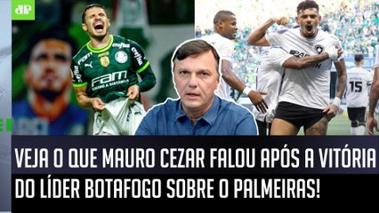 ‘Essa vitória do Botafogo contra o Palmeiras foi muito…’; Mauro Cezar analisa o líder do Brasileiro