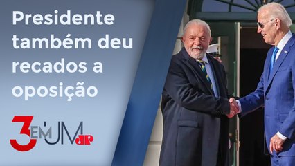Lula se diz estimulado por Joe Biden a concorrer às eleições presidenciais de 2026