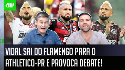 ‘O Vidal rescindiu com o Flamengo, e eu falo: para mim, ele foi…’: Ida para o Athletico-PR gera debate