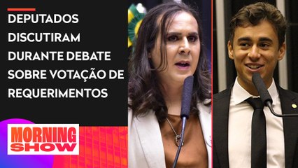 Duda Salabert e Nikolas Ferreira trocam empurrões após discussão na CPMI do 8 de janeiro
