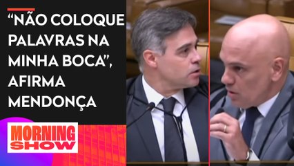 Moraes e Mendonça discutem durante julgamento do 8 de janeiro no STF