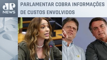 Deputada pede explicações a Tarcísio por hospedagem a Bolsonaro no Palácio dos Bandeirantes
