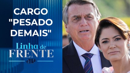 Jair Bolsonaro não quer que Michelle se candidate à Presidência