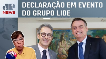 Romeu Zema diz que apoio a Bolsonaro foi contra PT; Dora Kramer analisa
