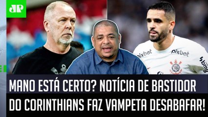 ‘O Mano Menezes pediu isso ao Corinthians? Cara, o Renato Augusto…’: Vampeta dispara sobre bastidor