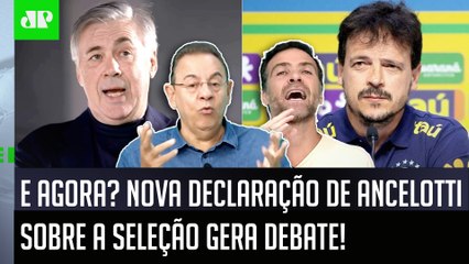 ‘Nada tem lógica, cara: o Ancelotti falou hoje em uma entrevista que…’; confira debate sobre a seleção brasileira