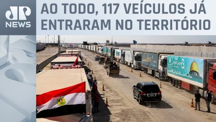ONU confirma entrada de 33 caminhões na Faixa de Gaza com ajuda humanitária