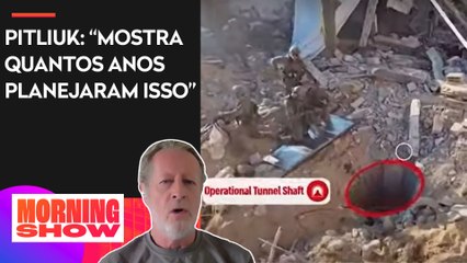 Imagens mostram túnel do Hamas de 55 metros sob maior hospital de Gaza; especialista comenta