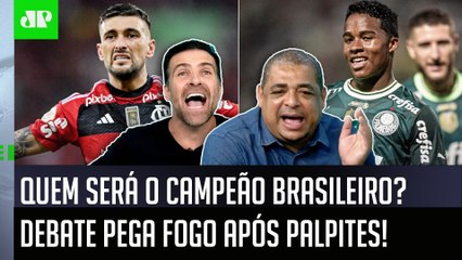 ‘Eu não sou frouxo: o campeão brasileiro será…’: Debate ferve sobre Palmeiras, Flamengo e Botafogo